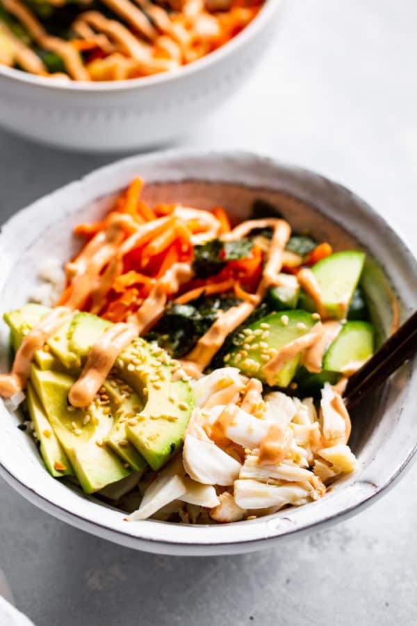 Paleo California Roll Sushi Bowls {Whole30, Keto}