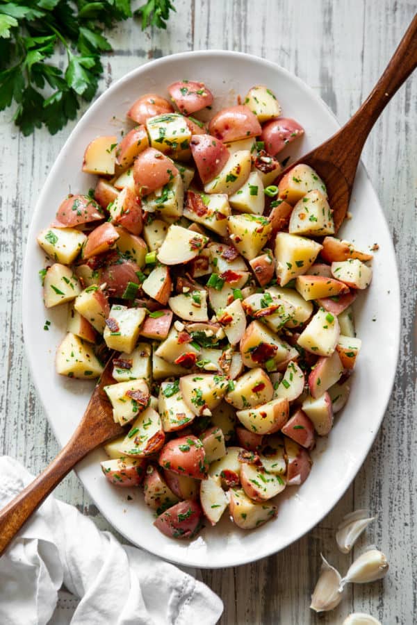 Garlic Herb Potato Salad {Whole30} - The Paleo Running Momma