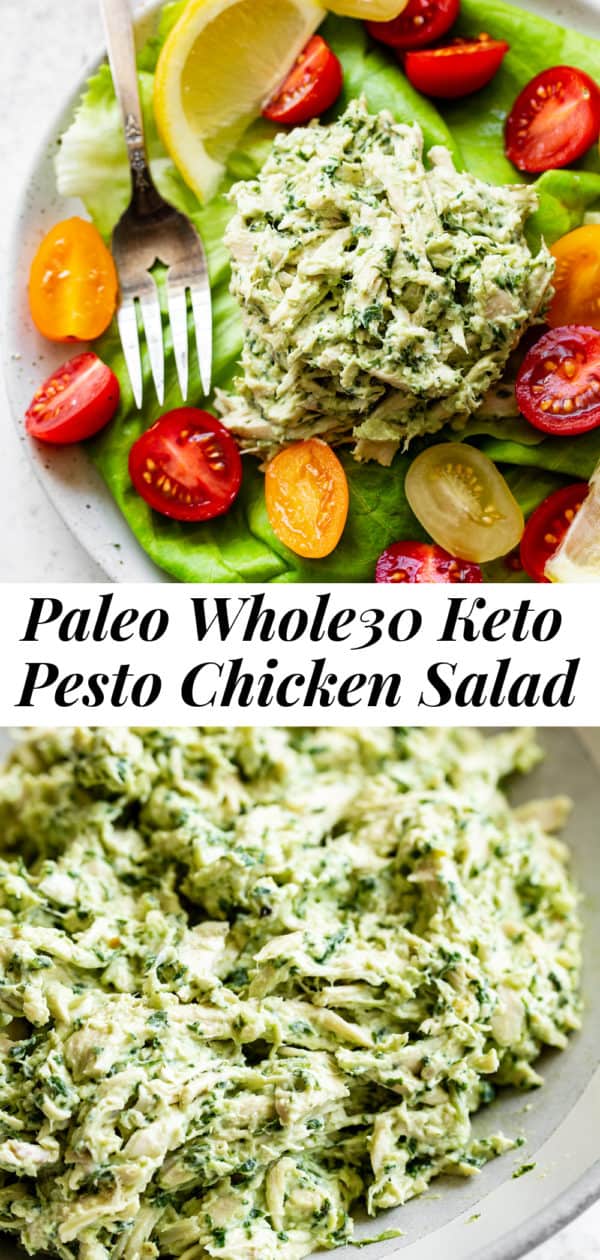 Pesto Chicken Salad {Paleo, Whole30, Keto} - The Paleo Running Momma