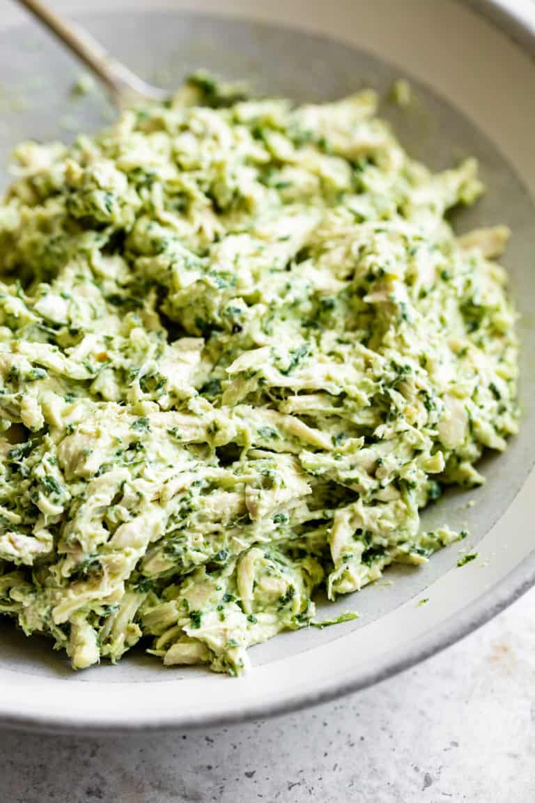 Pesto Chicken Salad {Paleo, Whole30, Keto} - The Paleo Running Momma