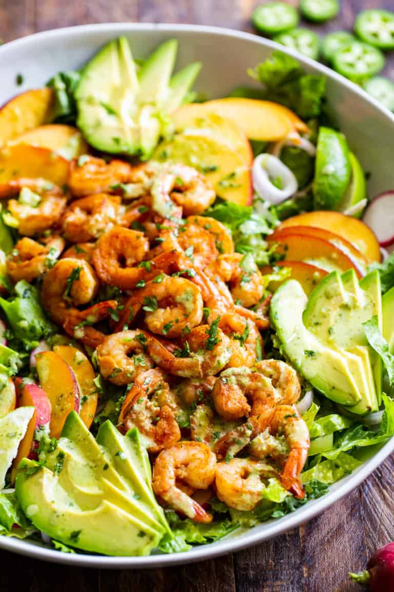 Chipotle Shrimp Salad with Cilantro Lime Vinaigrette