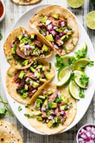 Grilled Steak Tacos {Grain Free, Dairy Free} - The Paleo Running Momma