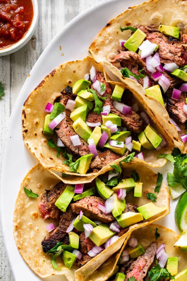 Grilled Steak Tacos {Grain Free, Dairy Free} - The Paleo Running Momma