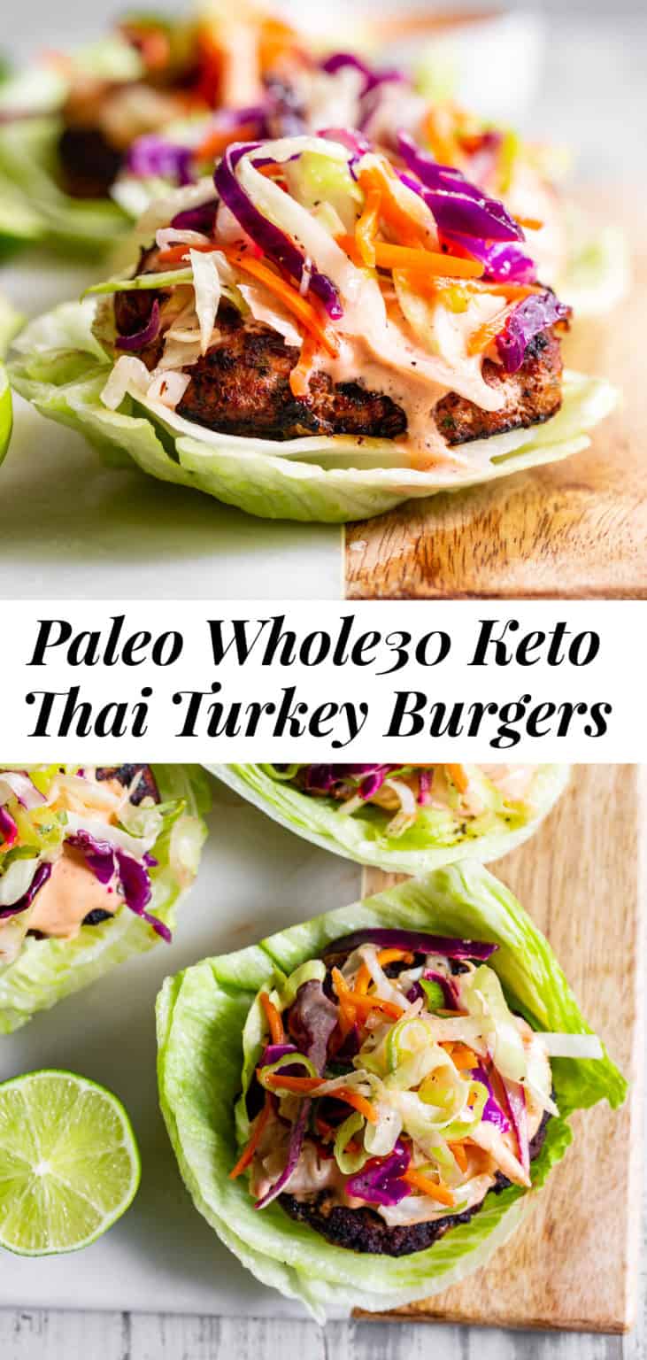 Paleo Thai Turkey Burgers {Whole30, Keto} - The Paleo Running Momma