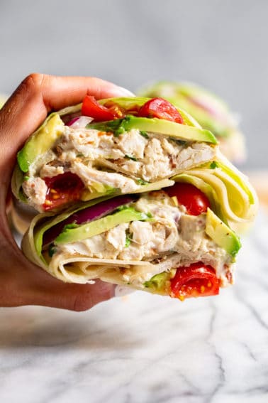 Paleo Chicken Salad Wraps {Grain Free, Dairy Free}