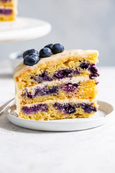 Paleo Lemon Blueberry Cake {Gluten Free, Dairy Free}