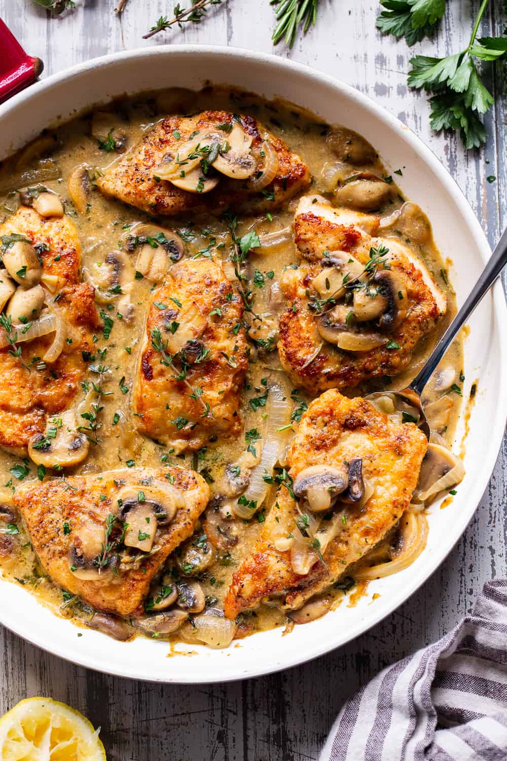 Cajun Smothered Chicken Breasts - Pink Owl Kitchen