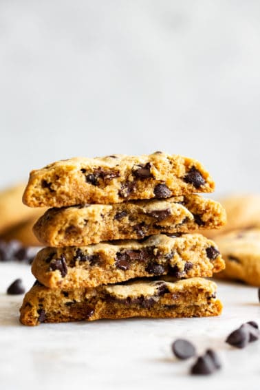 Giant Paleo Chocolate Chip Cookies - The Paleo Running Momma