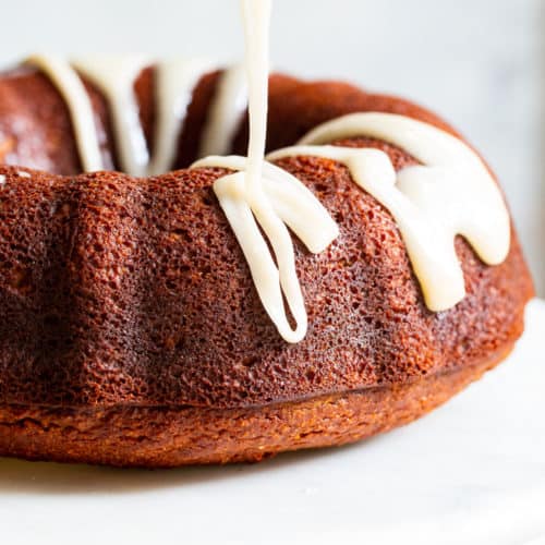 Pumpkin Bundt Cake with Glaze - Lauren's Latest