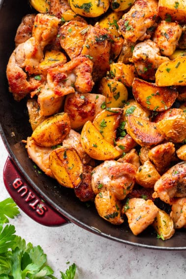 Garlic Butter Chicken And Potato Skillet {Whole30}