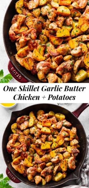 Garlic Butter Chicken And Potato Skillet {Whole30}