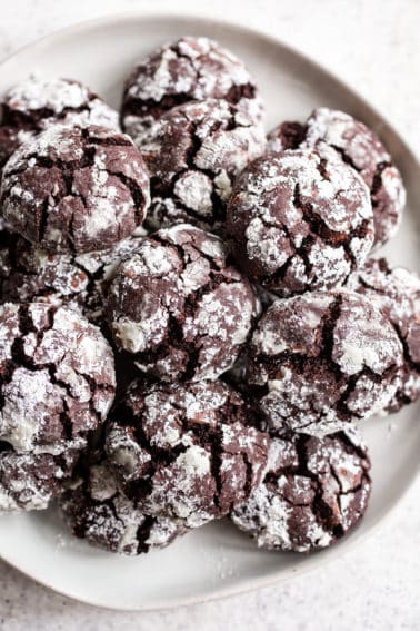 Paleo Chocolate Crinkle Cookies with Chocolate Chips