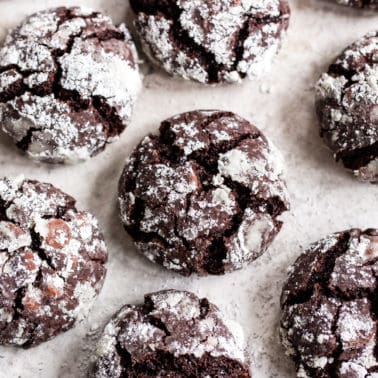 Paleo Chocolate Crinkle Cookies with Chocolate Chips