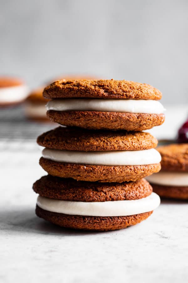 Gingerbread Whoopie Pies {Grain Free, Paleo}