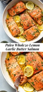 Garlic Lemon Butter Salmon {Paleo, Whole30, Keto}