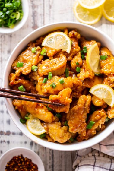 Chinese Lemon Chicken {Paleo, Whole30 Option}