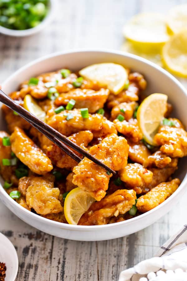 Chinese Lemon Chicken {Paleo, Whole30 Option}