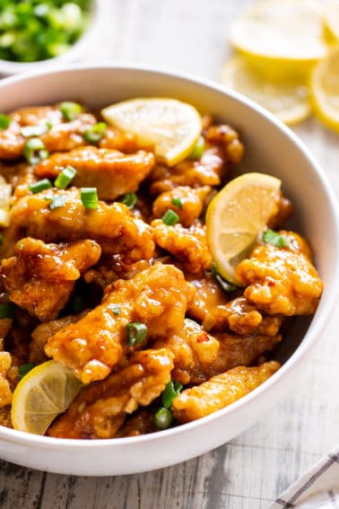 Chinese Lemon Chicken {Paleo, Whole30 Option}