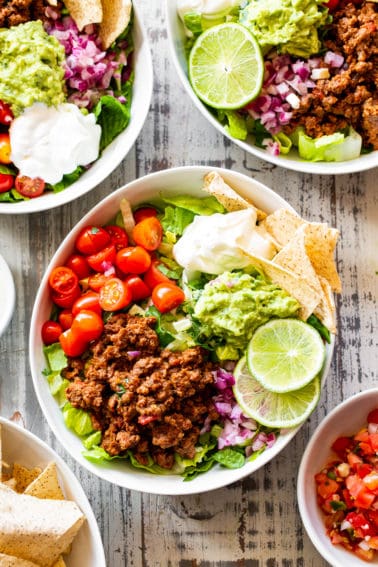 Best Easy Paleo Taco Salad {Whole30 and Keto Options}