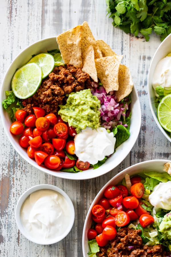 Best Easy Paleo Taco Salad {Whole30 and Keto Options}