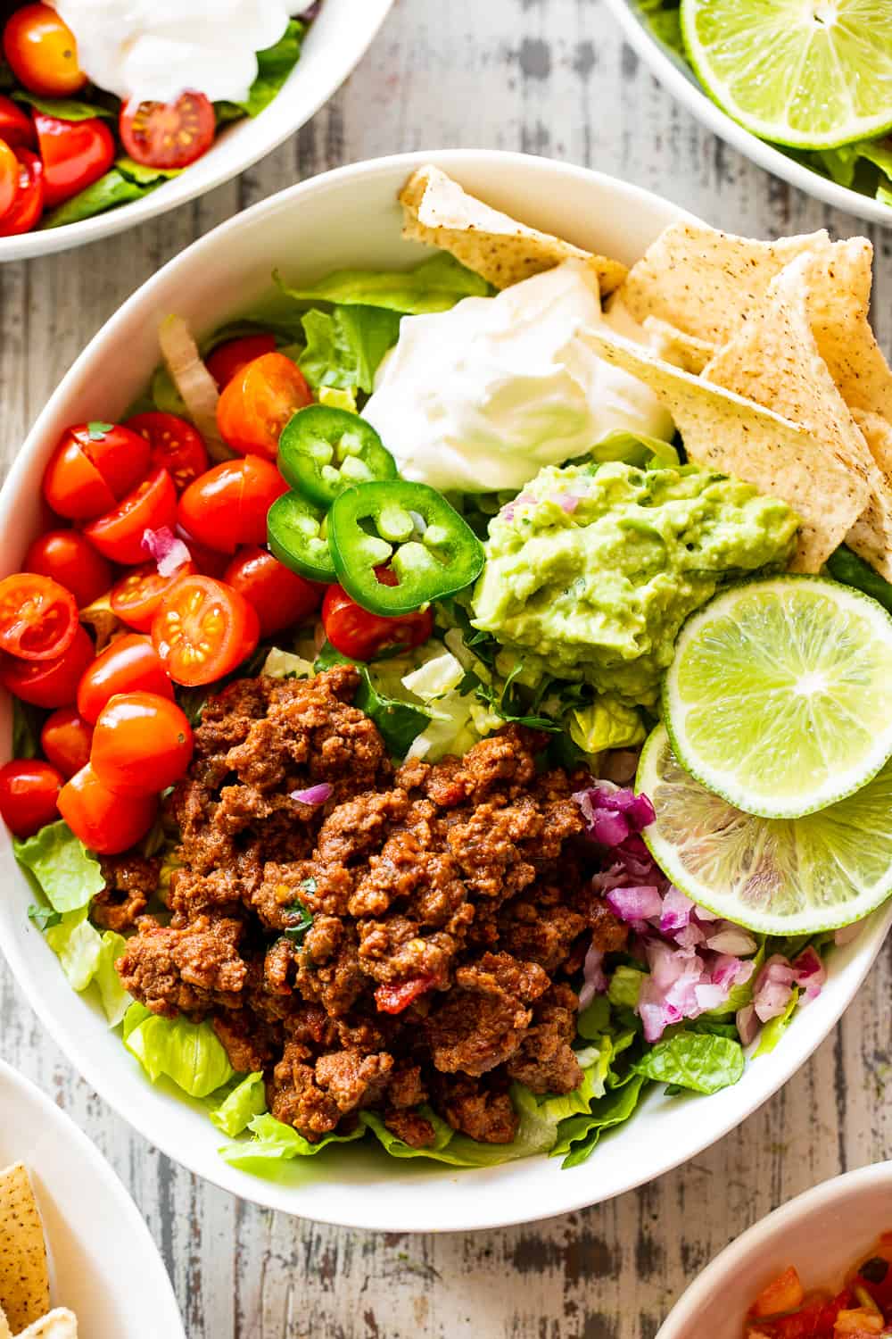 Easy Taco Salad Meal Prep Bowls 