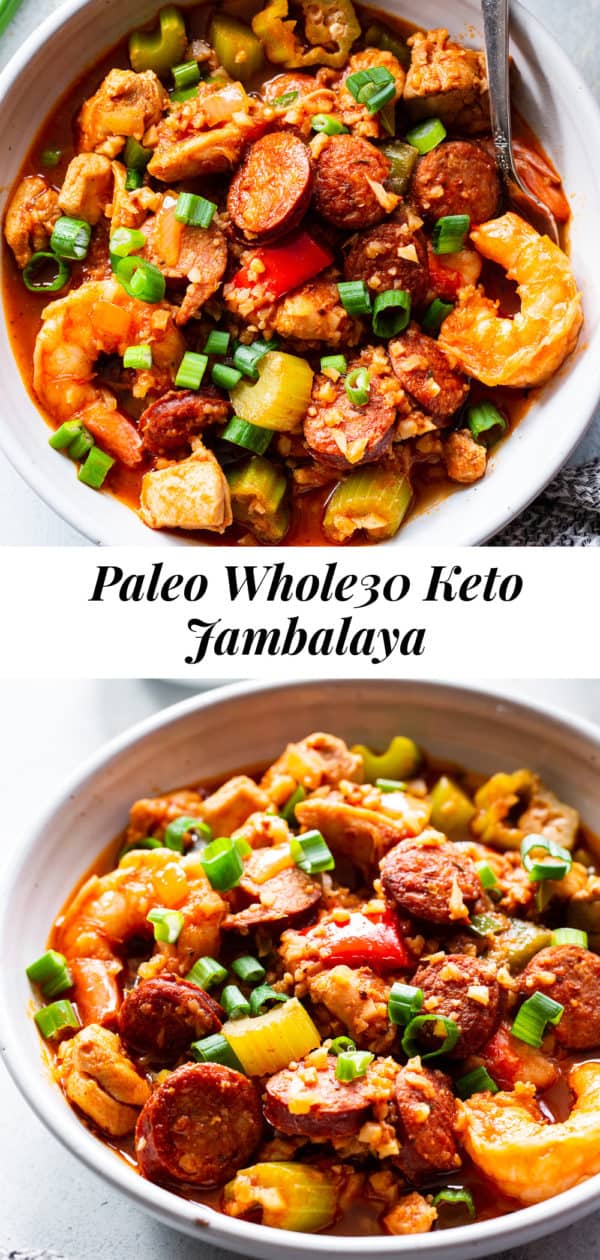 Paleo Jambalaya {Whole30, Keto} - The Paleo Running Momma