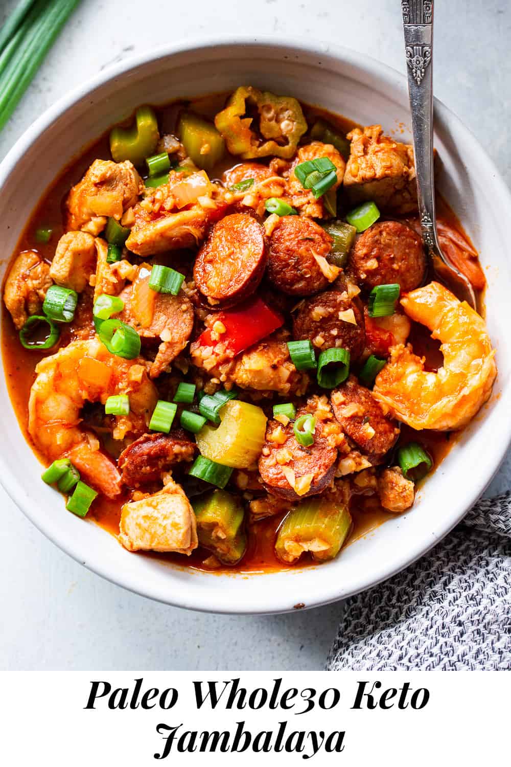 Paleo Jambalaya {Whole30, Keto} - The Paleo Running Momma