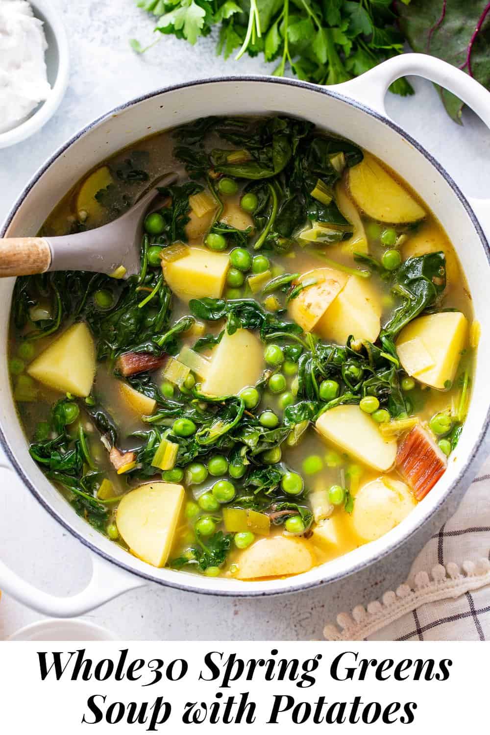 Simple Spring Greens Soup Paleo Whole30 Vegan 4821