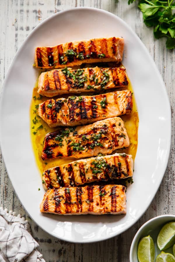 Cilantro Lime Grilled Salmon {Paleo, Keto} - The Paleo Running Momma