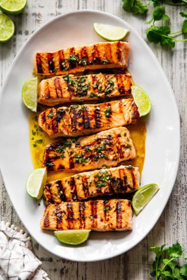 Cilantro Lime Grilled Salmon {Paleo, Keto} - The Paleo Running Momma