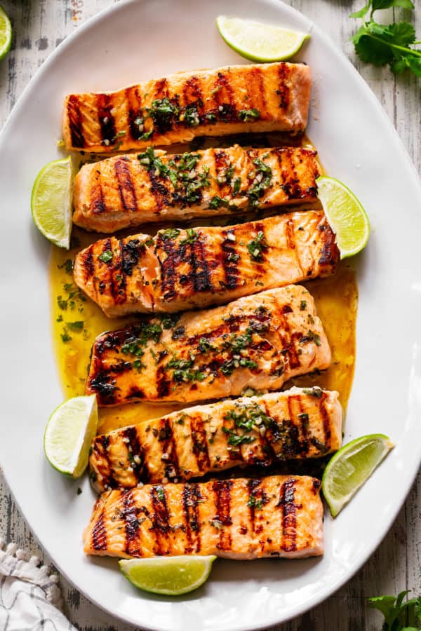 Cilantro Lime Grilled Salmon {paleo, Keto} - The Paleo Running Momma