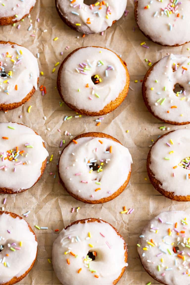 Frosted Vanilla Donuts {Grain Free, Dairy Free}