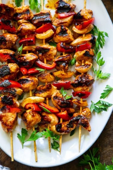 Honey Bbq Chicken Skewers {paleo} - The Paleo Running Momma