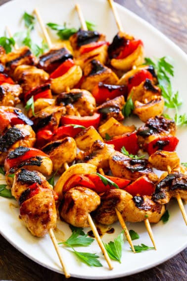 Honey BBQ Chicken Skewers {Paleo} - The Paleo Running Momma