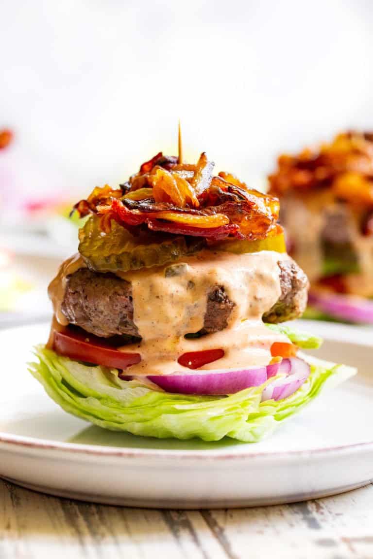 Loaded Keto Burgers {Whole30, Paleo} - The Paleo Running Momma