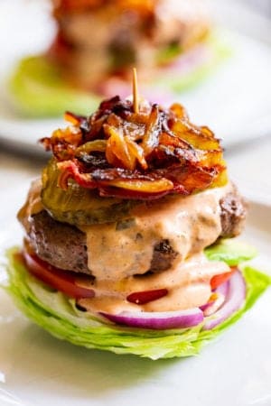 Loaded Keto Burgers {Whole30, Paleo} - The Paleo Running Momma