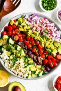 Mediterranean Chopped Salad {Paleo, Vegan}