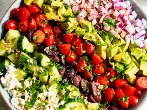 Mediterranean Chopped Salad - Eat Yourself Skinny