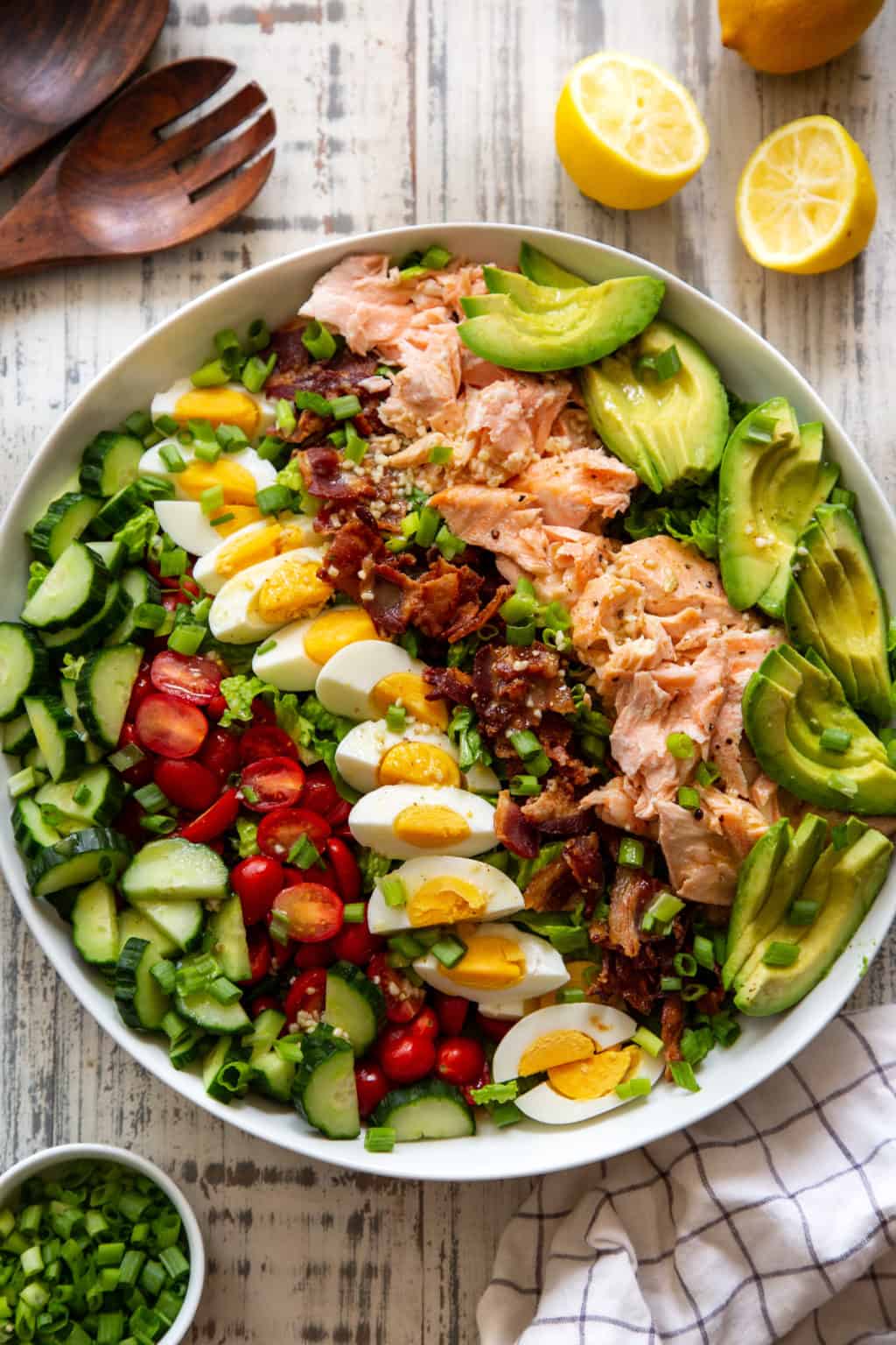 Salmon Cobb Salad {Whole30, Keto} The Paleo Running Momma