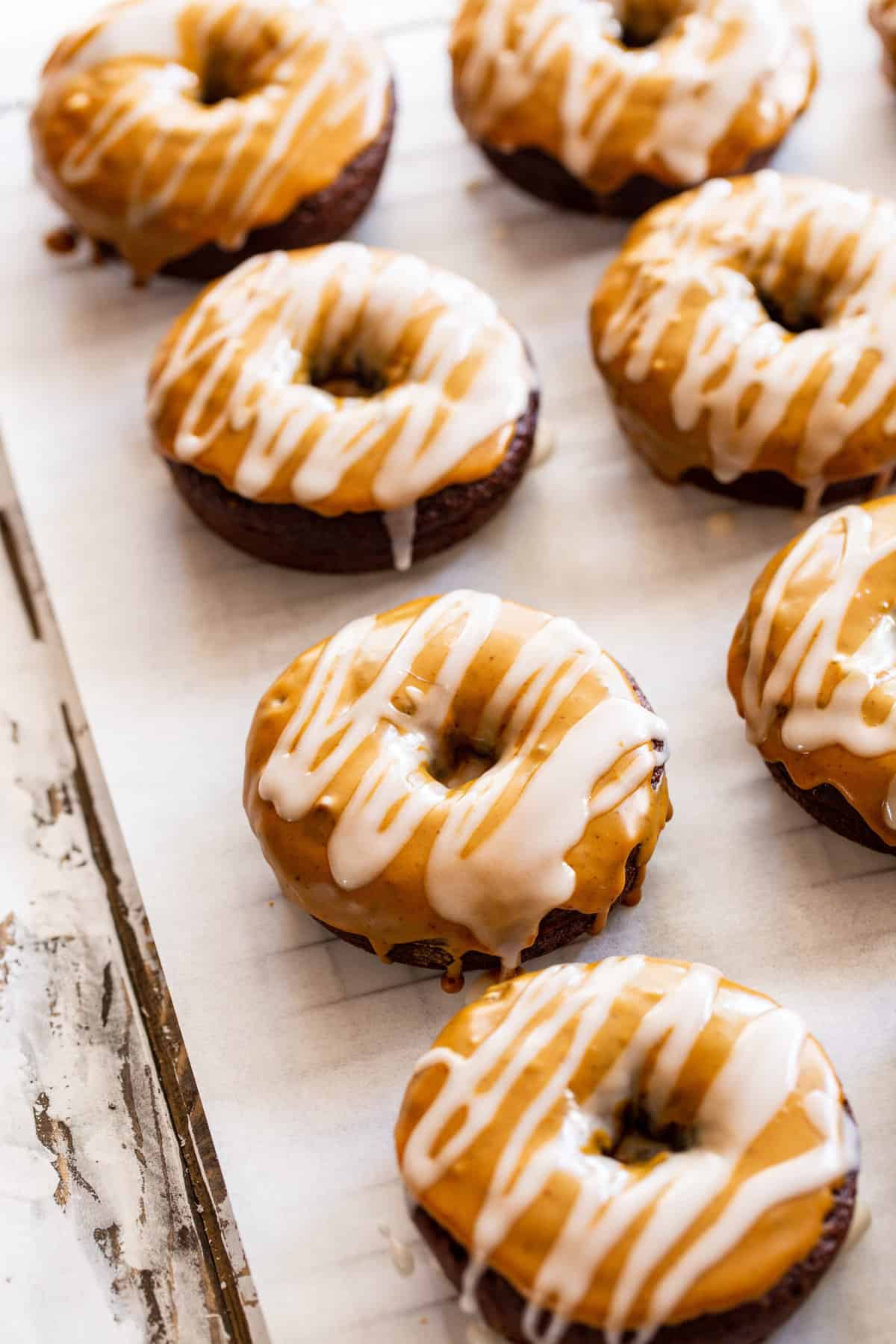 pumpkin spice donuts - the palatable life
