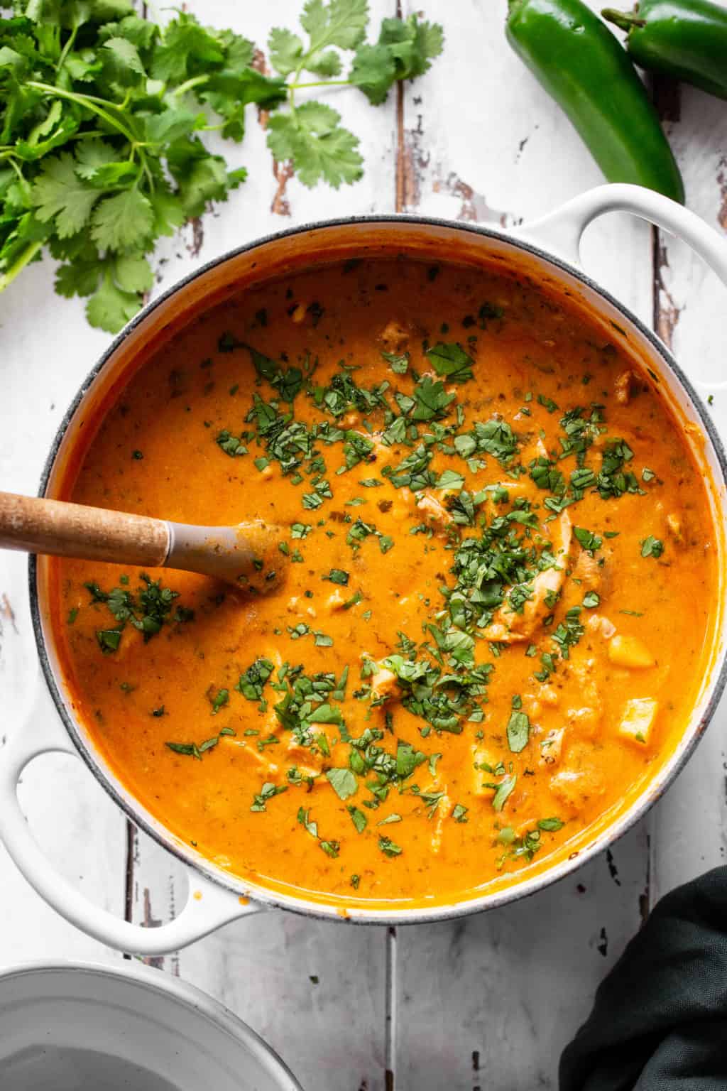 Creamy Buffalo Chicken Chili {Paleo, Whole30}